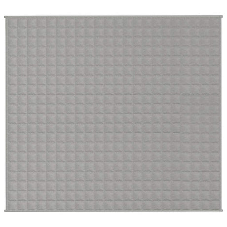 Vidaxl verzwaringsdeken 200x220 cm 13 kg stof grijs