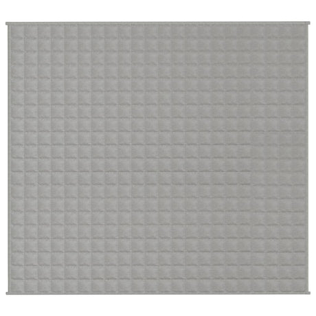 Vidaxl verzwaringsdeken 200x230 cm 13 kg stof grijs