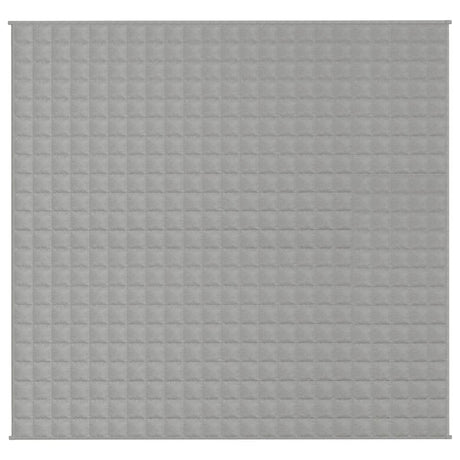 Vidaxl verzwaringsdeken 220x230 cm 11 kg stof grijs