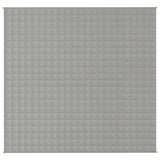 Vidaxl verzwaringsdeken 220x240 cm 11 kg stof grijs