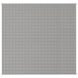 Vidaxl verzwaringsdeken 220x230 cm 15 kg stof grijs