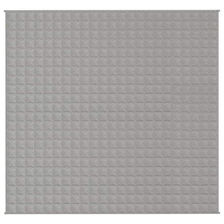 Vidaxl verzwaringsdeken 220x230 cm 15 kg stof grijs