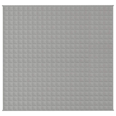 Vidaxl verzwaringsdeken 220x240 cm 15 kg stof grijs