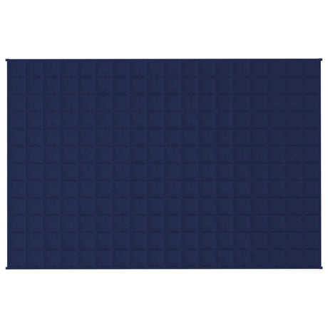 Vidaxl verzwaringsdeken 122x183 cm 9 kg stof blauw