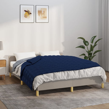 Vidaxl verzwaringsdeken 137x200 cm 6 kg stof blauw
