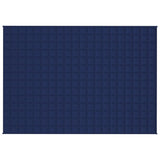 Vidaxl verzwaringsdeken 135x200 cm 10 kg stof blauw