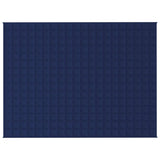 Vidaxl verzwaringsdeken 152x203 cm 7 kg stof blauw