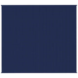 Vidaxl verzwaringsdeken 200x220 cm 9 kg stof blauw