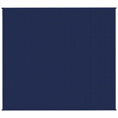 Vidaxl verzwaringsdeken 200x220 cm 9 kg stof blauw