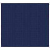 Vidaxl verzwaringsdeken 200x230 cm 13 kg stof blauw