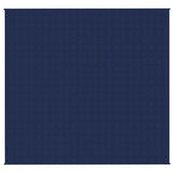 Vidaxl verzwaringsdeken 220x230 cm 11 kg stof blauw