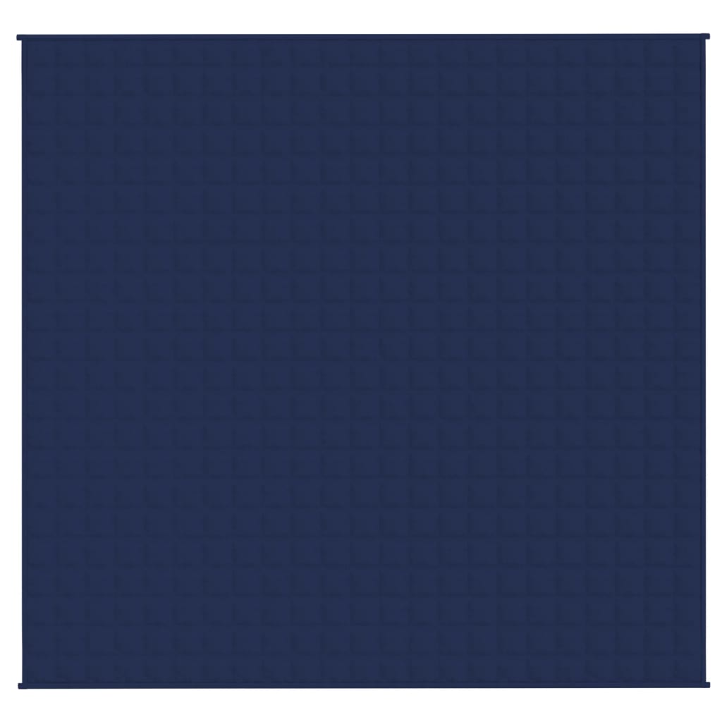 VIDAXL Coperta debole 220x230 cm 11 kg di tessuto blu