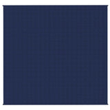 VIDAXL FAIBLAGE COUVERTURE 220X240 cm 15 kg de tissu bleu