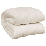 Vidaxl verzwaringsdeken 122x183 cm 5 kg stof lichtcrèmekleurig