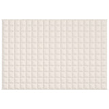 Vidaxl verzwaringsdeken 122x183 cm 5 kg stof lichtcrèmekleurig