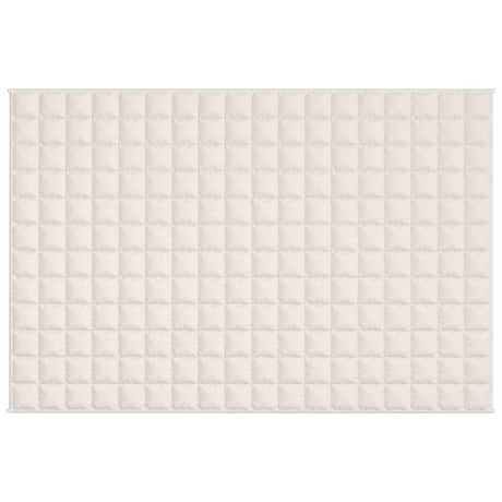 Vidaxl verzwaringsdeken 122x183 cm 5 kg stof lichtcrèmekleurig
