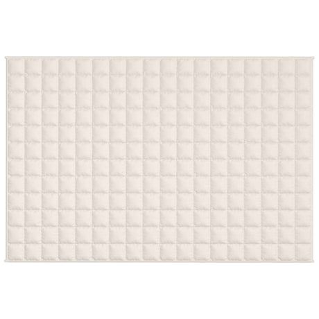 Vidaxl verzwaringsdeken 122x183 cm 9 kg stof lichtcrèmekleurig