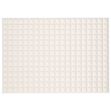 Vidaxl verzwaringsdeken 137x200 cm 6 kg stof lichtcrèmekleurig
