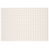 Vidaxl verzwaringsdeken 137x200 cm 10 kg stof lichtcrèmekleurig