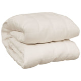 VIDAXL Coperta debole 152x203 cm 7 kg di crema leggera in tessuto