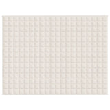 Vidaxl verzwaringsdeken 152x203 cm 11 kg stof lichtcrèmekleurig