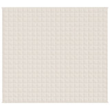 Vidaxl Weakage blanket 200x220 cm 9 kg fabric light cream -colored