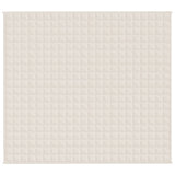 Vidaxl verzwaringsdeken 200x220 cm 13 kg stof lichtcrèmekleurig