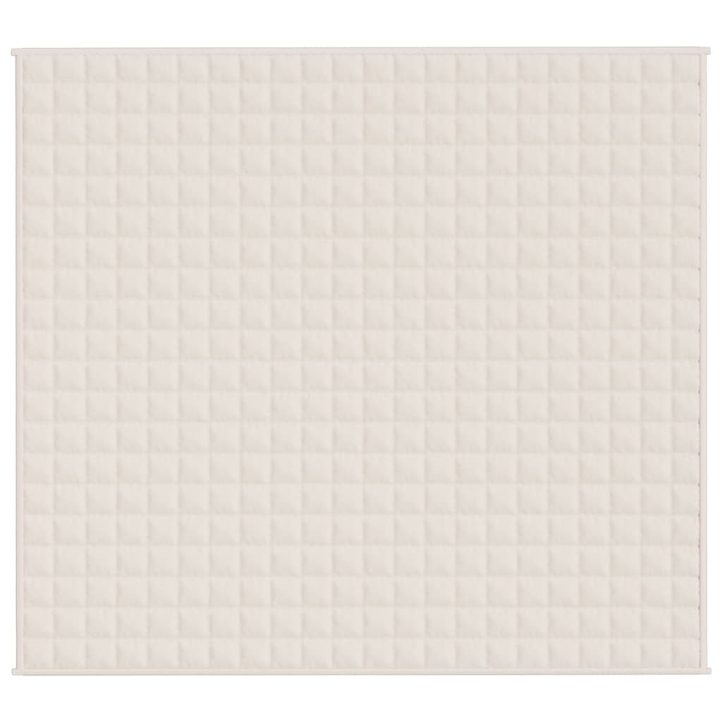 Vidaxl Faibleage Couverture 200x230 cm 13 kg de crème légère en tissu -colore