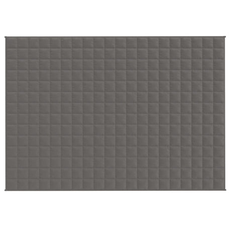 Vidaxl verzwaringsdeken 137x200 cm 6 kg stof grijs