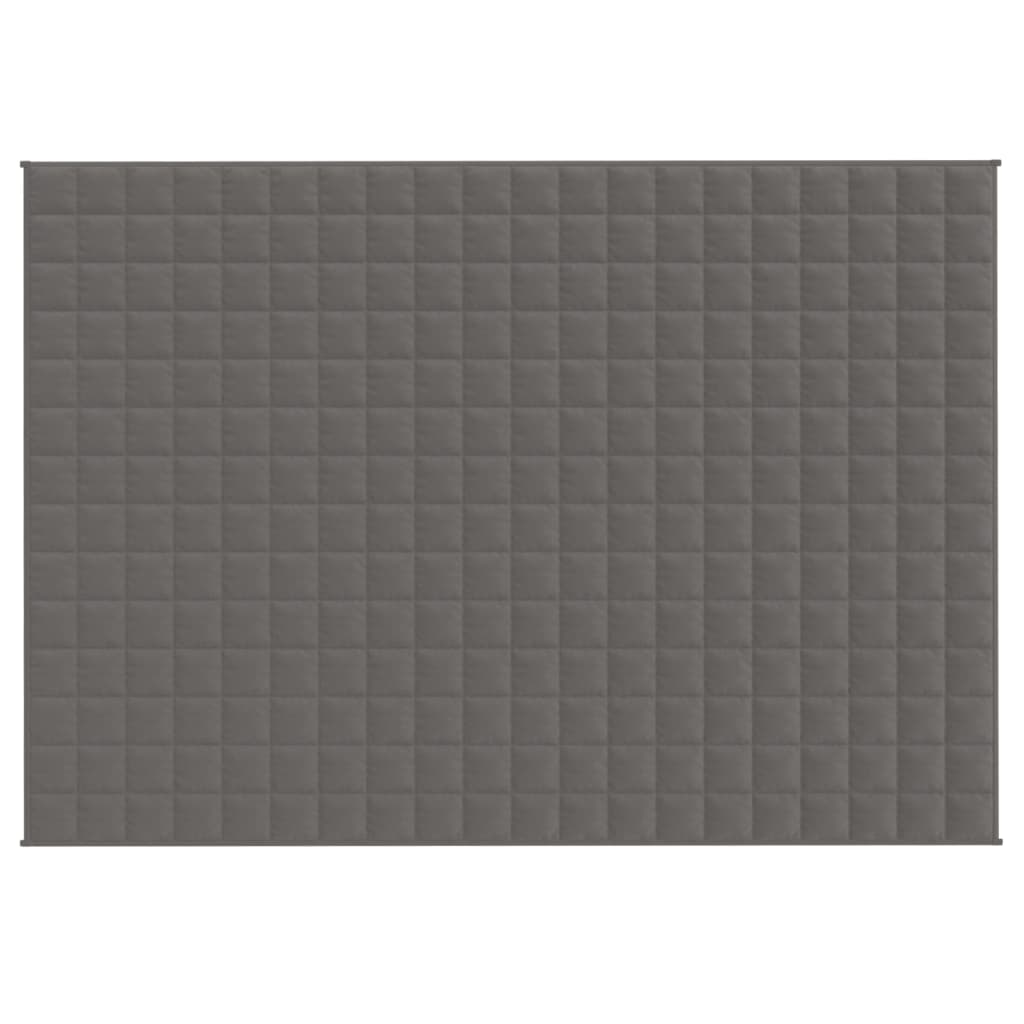 VIDAXL FAIBLAGE COUVERTURE 140x200 cm 6 kg de gris de tissu