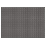 Vidaxl verzwaringsdeken 140x200 cm 10 kg stof grijs