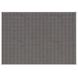 Vidaxl verzwaringsdeken 152x203 cm 7 kg stof grijs