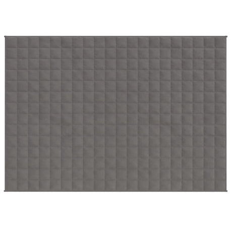 Vidaxl verzwaringsdeken 152x203 cm 7 kg stof grijs