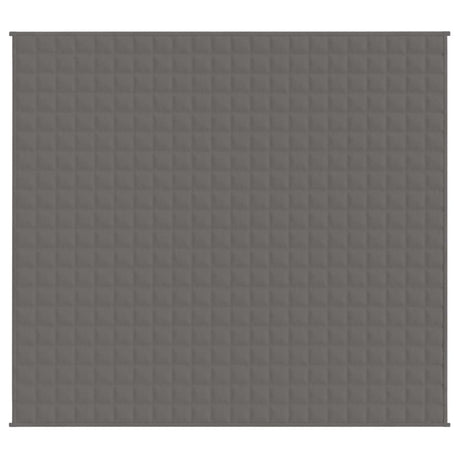 Vidaxl verzwaringsdeken 200x220 cm 9 kg stof grijs