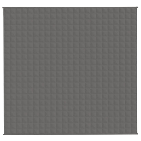 Vidaxl verzwaringsdeken 220x230 cm 11 kg stof grijs