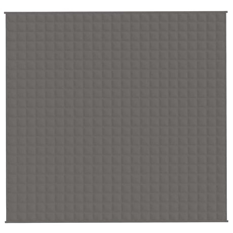 Vidaxl verzwaringsdeken 220x240 cm 11 kg stof grijs