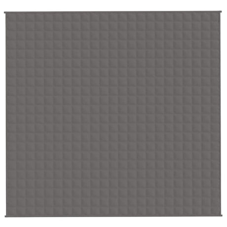 Vidaxl verzwaringsdeken 220x230 cm 15 kg stof grijs