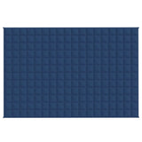 Vidaxl verzwaringsdeken 122x183 cm 9 kg stof blauw