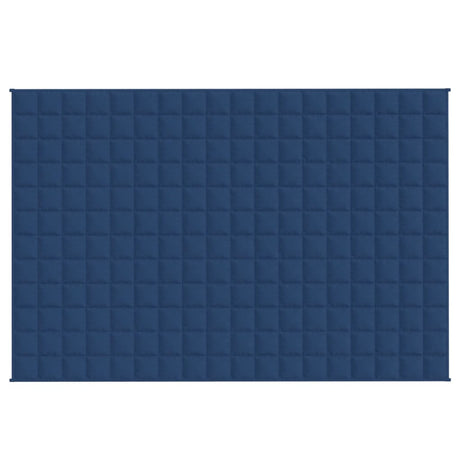 Vidaxl verzwaringsdeken 135x200 cm 10 kg stof blauw