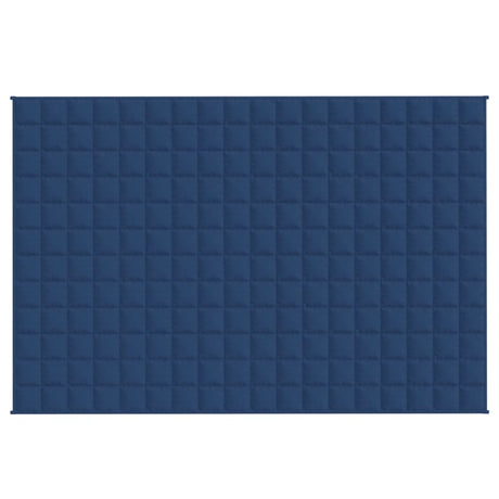 Vidaxl verzwaringsdeken 137x200 cm 10 kg stof blauw