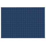 Vidaxl verzwaringsdeken 140x200 cm 6 kg stof blauw