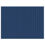 Vidaxl verzwaringsdeken 152x203 cm 7 kg stof blauw