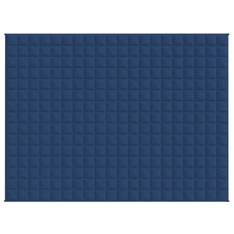 Vidaxl verzwaringsdeken 152x203 cm 7 kg stof blauw