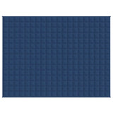 VidaXL Weakage blanket 152x203 cm 7 kg of fabric blue