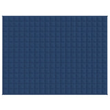 Vidaxl verzwaringsdeken 152x203 cm 11 kg stof blauw