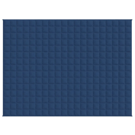 Vidaxl verzwaringsdeken 152x203 cm 11 kg stof blauw