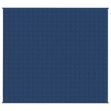 Vidaxl verzwaringsdeken 200x220 cm 13 kg stof blauw