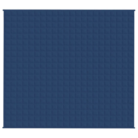 Vidaxl verzwaringsdeken 200x220 cm 13 kg stof blauw