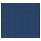Vidaxl verzwaringsdeken 220x230 cm 15 kg stof blauw
