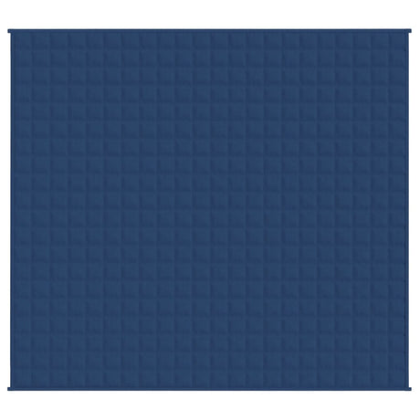 Vidaxl verzwaringsdeken 220x230 cm 15 kg stof blauw